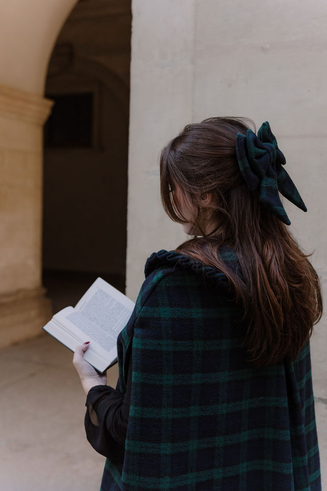 noeud reine d'Écosse tartan vert et bleu