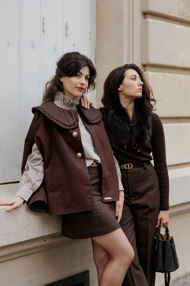 cape et col en fourrure collection Paris élégant