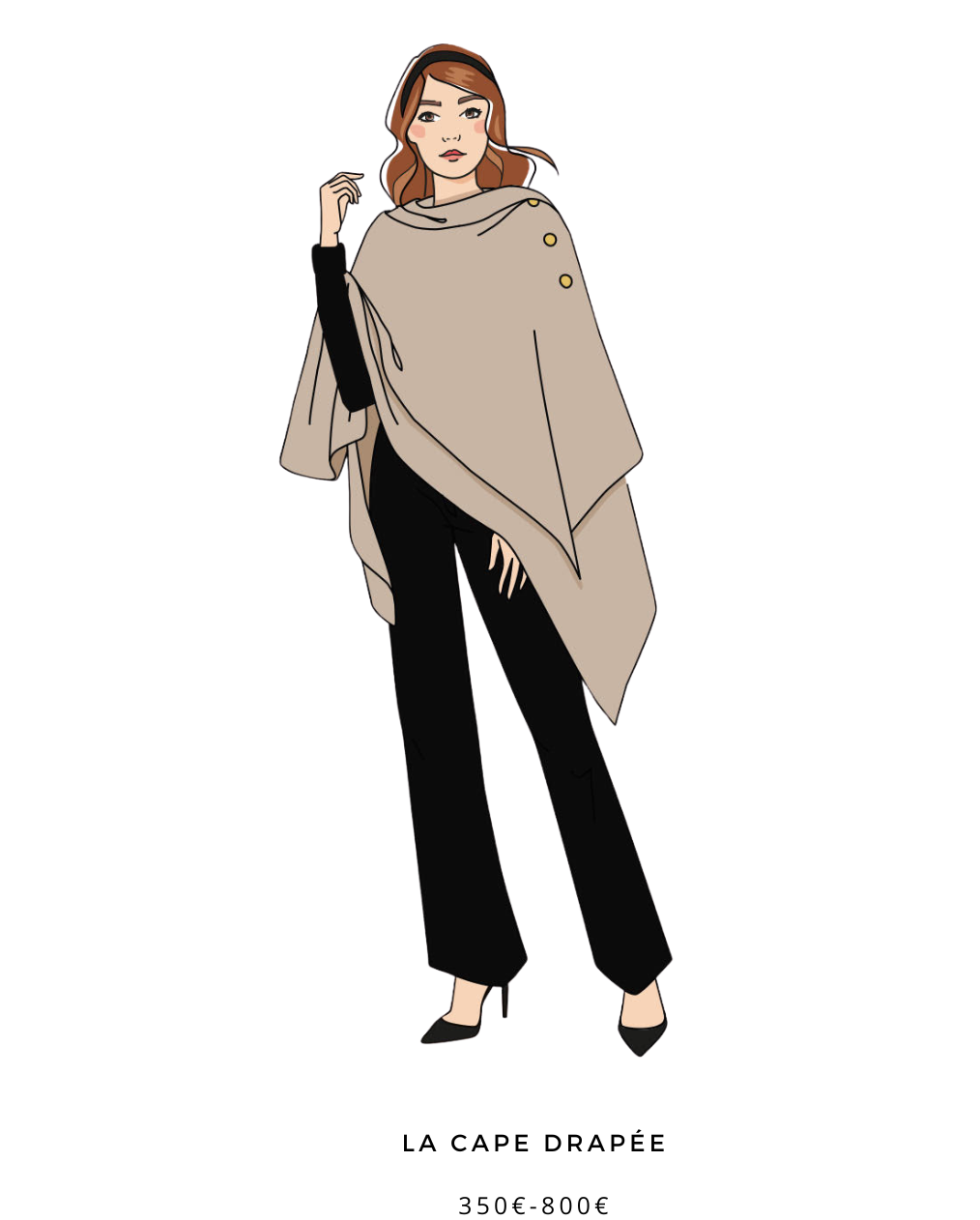 cape drapée