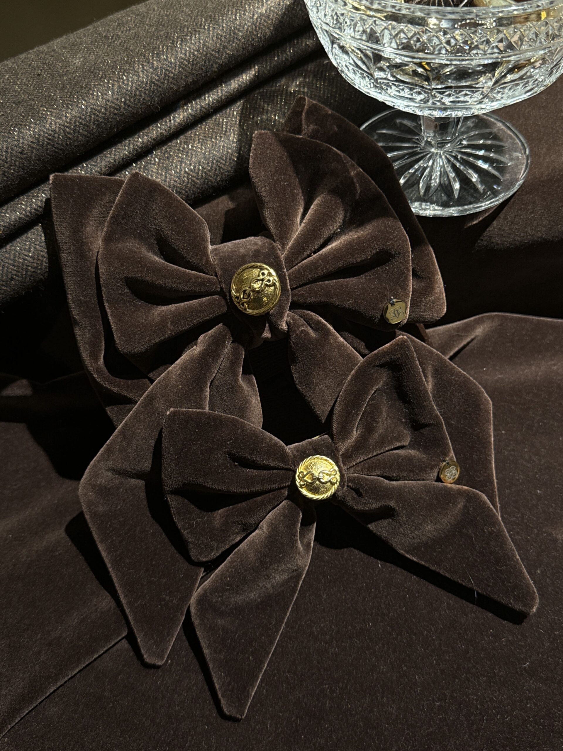 les noeuds velours et boutons