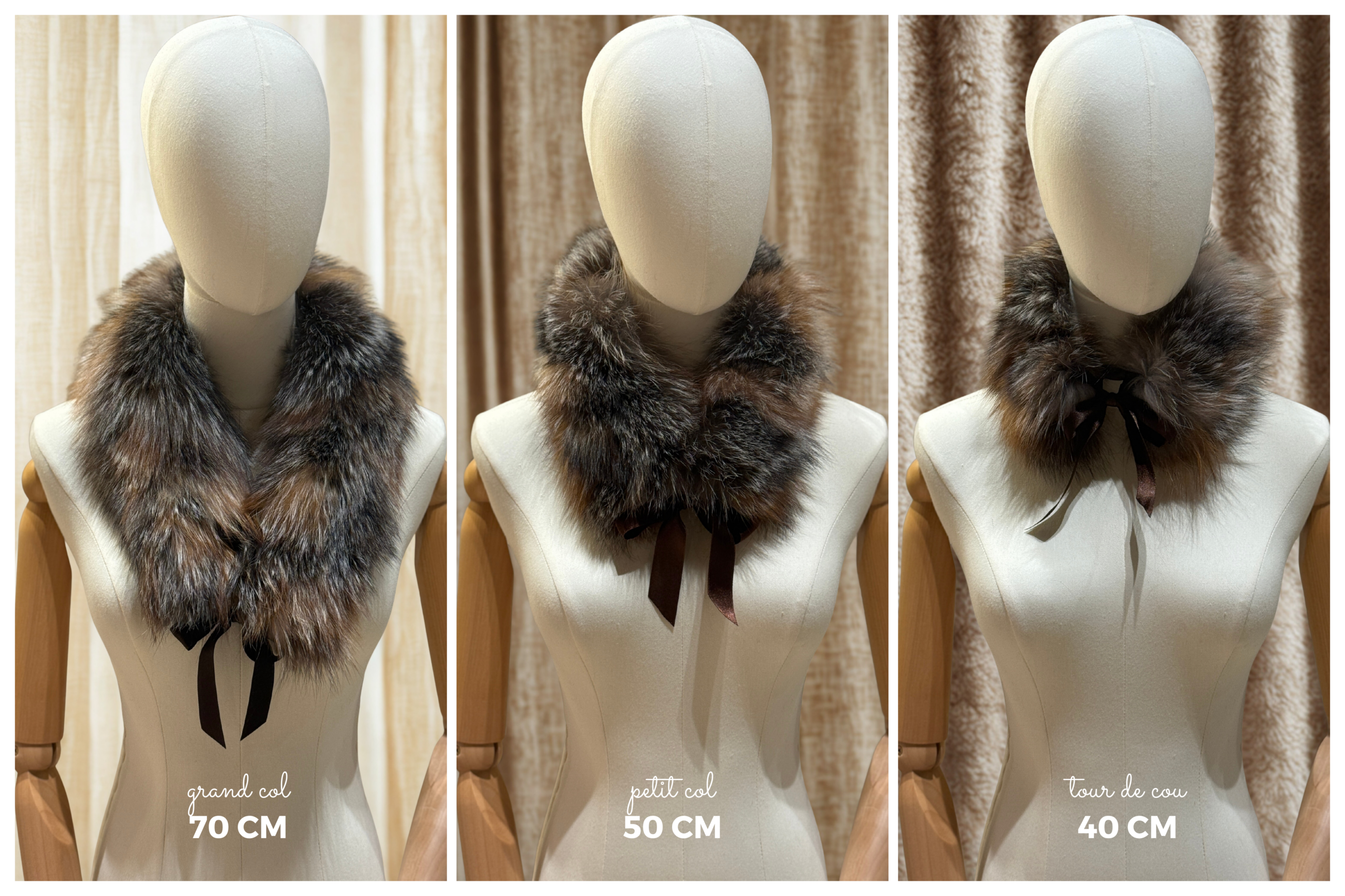 comparatifs des tailles